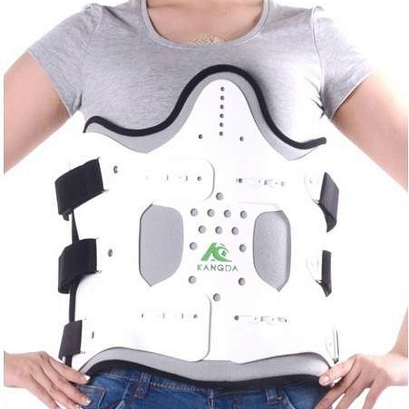 lumbar support adjustable back brace with airbag