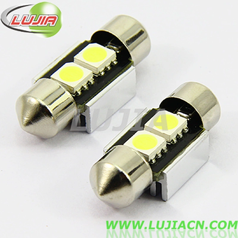 car led bulb festoon 31mm 2smd 5050 led chip 12V canbus no error car small led light for L7 XHP70 lighting bulbs