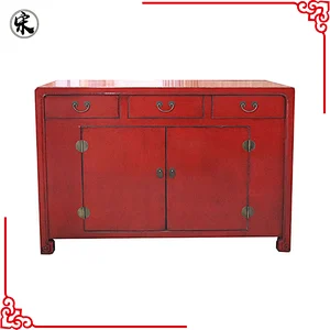 chinese antique oriental lacquer wooden storage buffet furniture