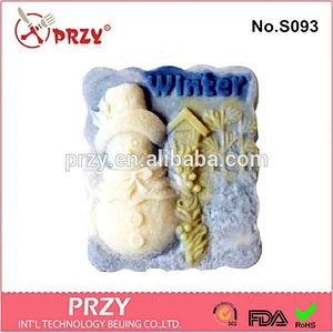 Silicone Christmas Soap Molds , Silicon Rubber Soap Molds