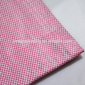 Cheap hot sale large bopp laminated pp woven knitting bag for powder packing