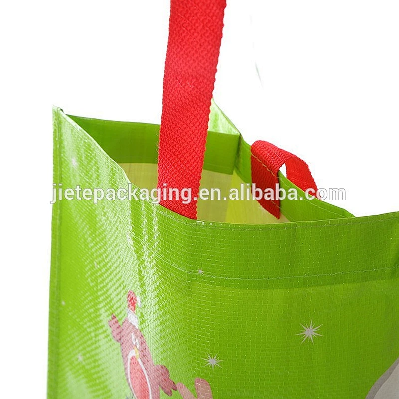 custom order cartoon design printed grocery women shopping plastic pp woven bags sack