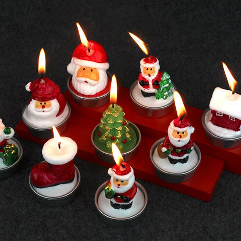 China Suppliers in Stock Promotional Christmas Candle Hotel Canteen Home Party Christmas Crafts Creative Christmas Ornament