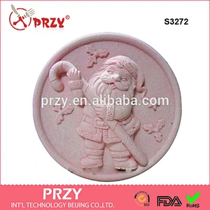 S3272 Christmas Santa and the Candy Cane handmade soap silicone molds