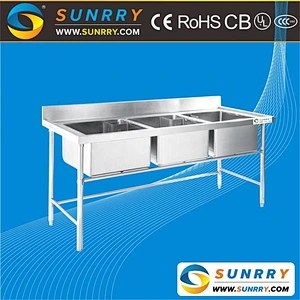 New Design European Style Restaurant Stainless Steel Kitchen Sinks Wholesale