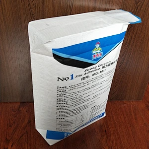 Kraft paper cement bag with logo printing 5kg, 10kg for putty powder , tile adhesive Industrial use