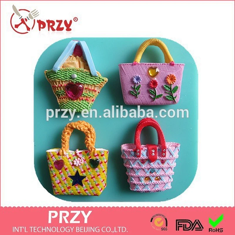 PYZY bag shaped silicone fondant mold cake decorating silicone molds fondant silicone cake mold