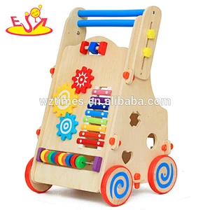 wholesale high quality wooden baby walker outdoor wooden baby walker W16E052