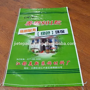 Supply professional cheap plastic pp woven packing bag for tile adhesive