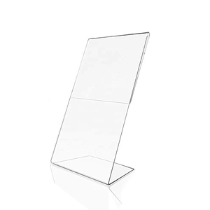 Factory Wholesale Clear Acrylic Block Slanted L Photo Frame Photo Booth Frames