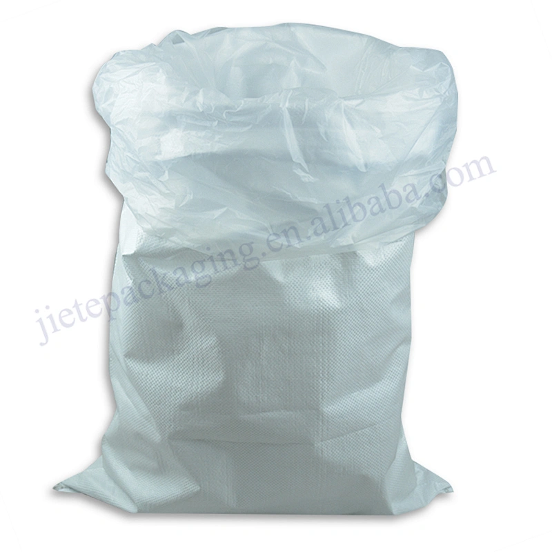 Hot sale 50kg white plastic pp woven sugar bag with lining export to Russia,Middle East, arab, Egypt
