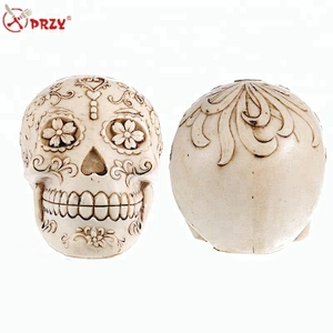 QT0006 PRZY Halloween cake fondant house decoration skulls flowers silicone handmade mold