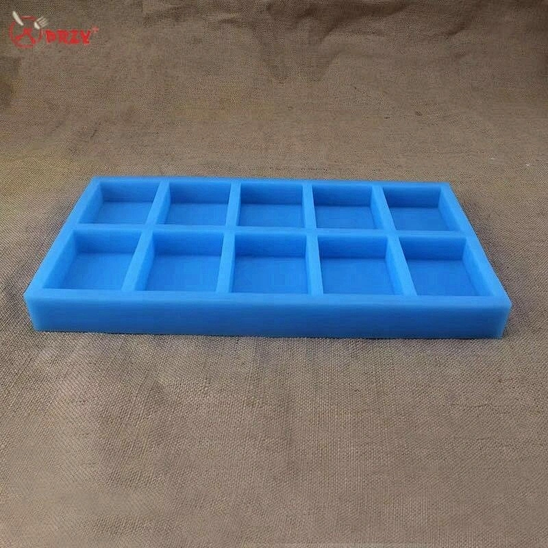 12 cavities soap mold rectangle soaps tray molds DIY handmade food grade Soap silicone mould