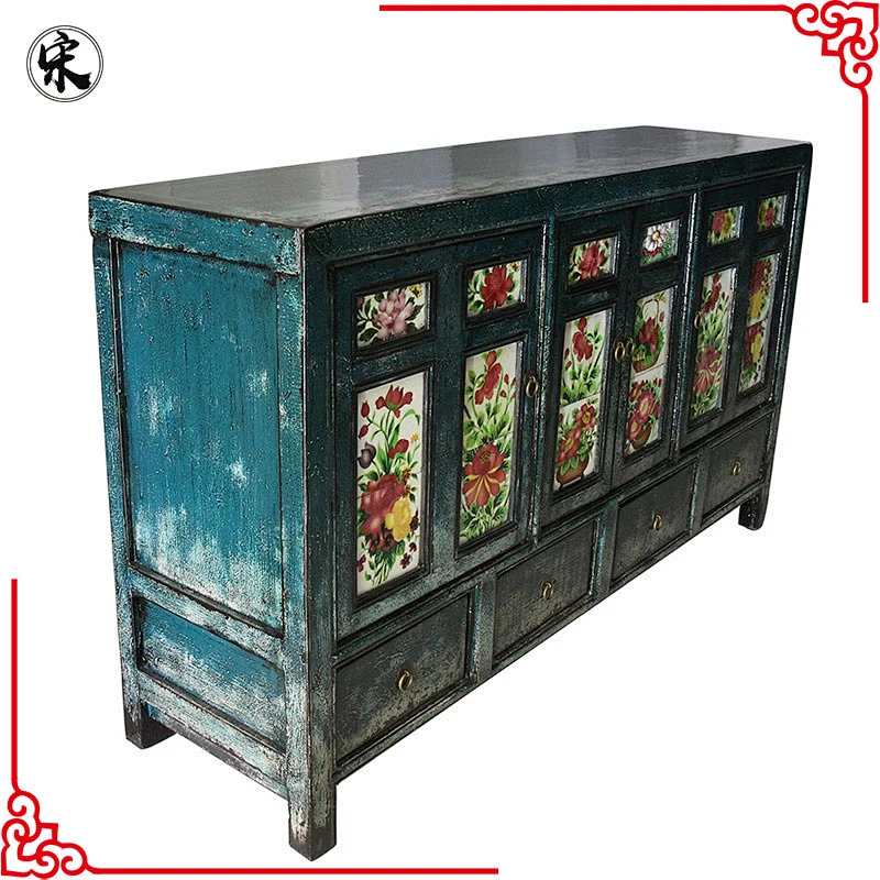 chinese antique porcelain painted oriental furniture