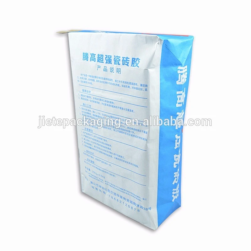 20kg kraft paper cement bag size with valve port