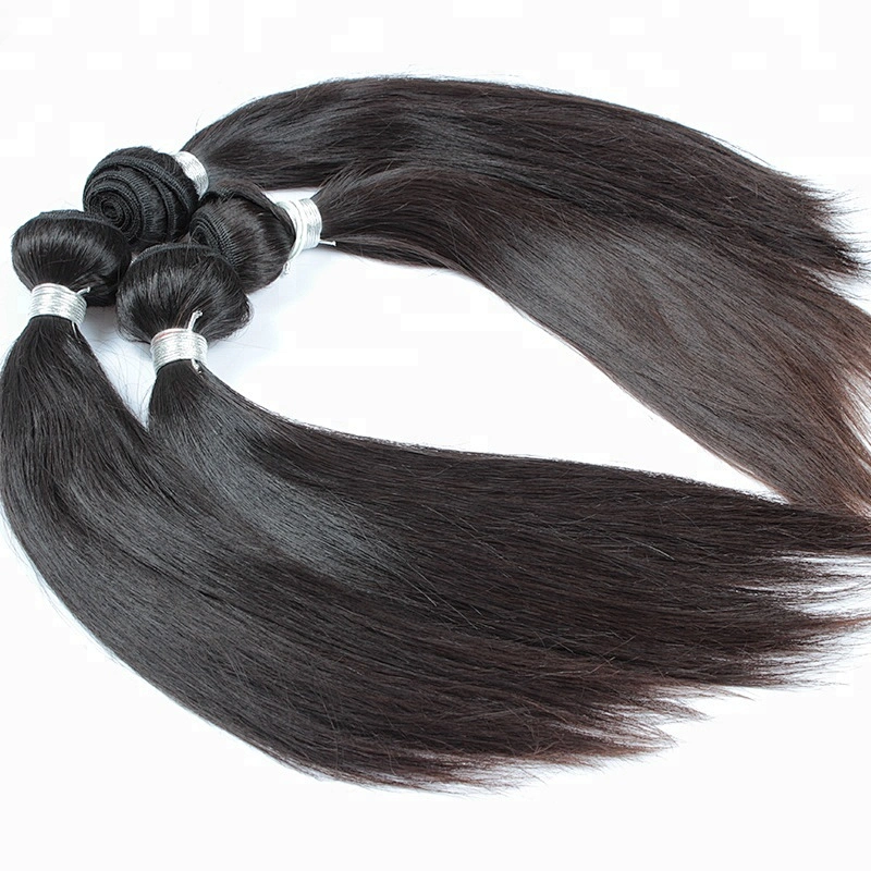 Amazing!!!Best quality without chemical unprocessed hair extensions Remy Burmese Natural Straight