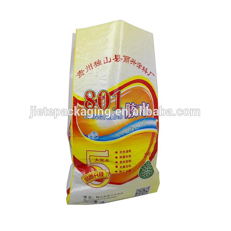 bopp laminated plastic pp woven ordinary portland cement, wall putty, glue 50kg 25kg bag