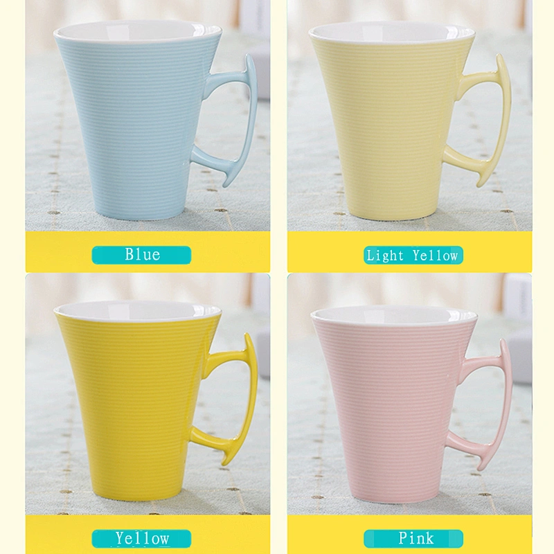 Candy-color macarons cup 280ml for ceramic mug for coffee