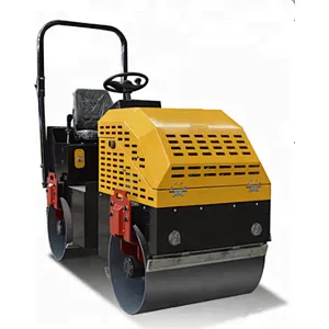 China wheel roaders diesel engine 1 ton hydraulic drive double road roller