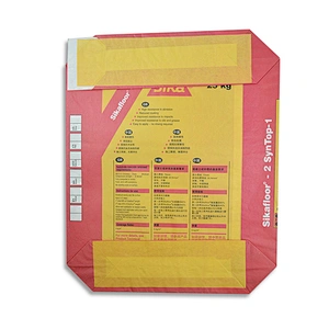 Wholesale moisture proof polyethylene kraft paper cement powder packaging valve bag 20kg 25kg