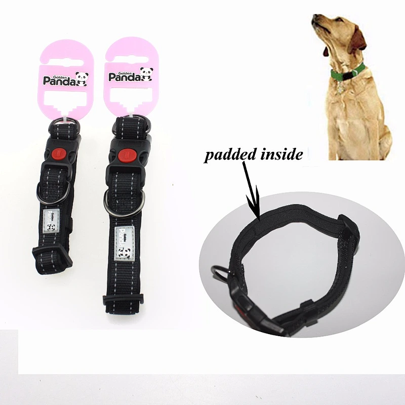 Pet Dog Cat Soft Adjustable Padded Reflective Night Safety Collar