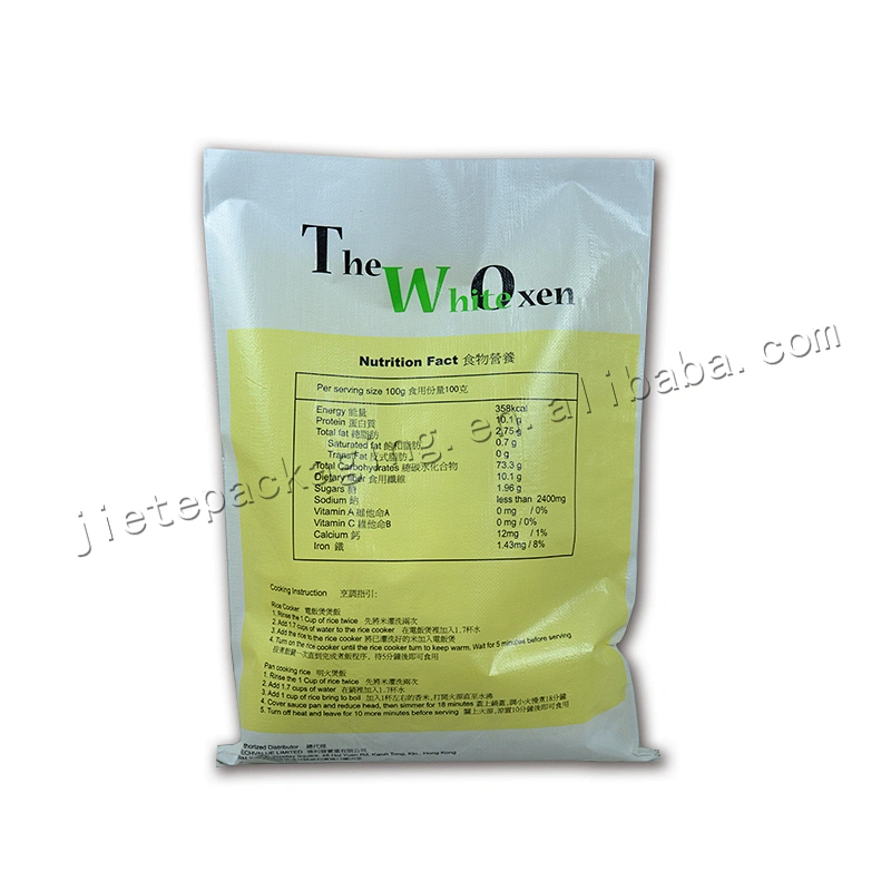 Sell well bopp laminated pp woven vietnam jasmine rice packing bag 25kg