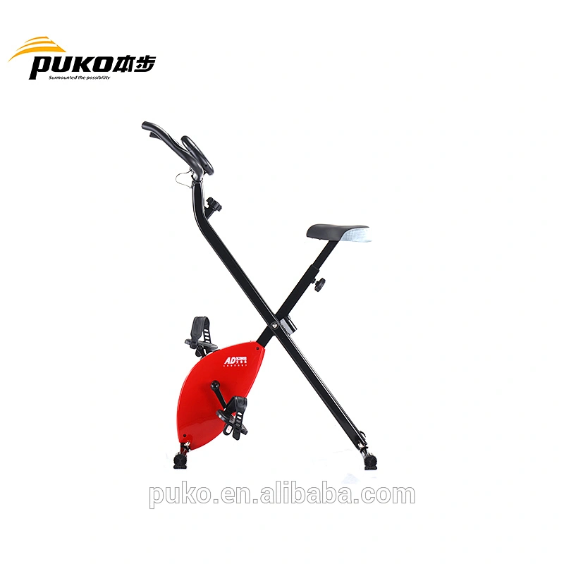 Magnetic Upright Red impulse foldable exercise bike With Heart Rate