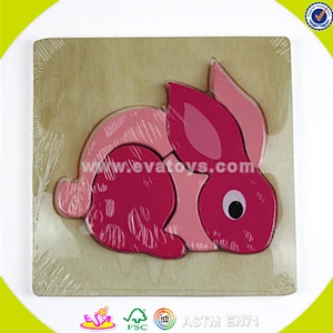 Wholesale top quality wooden baby jigsaw toy hot selling wooden baby jigsaw toy funny toddler puzzle W14G020