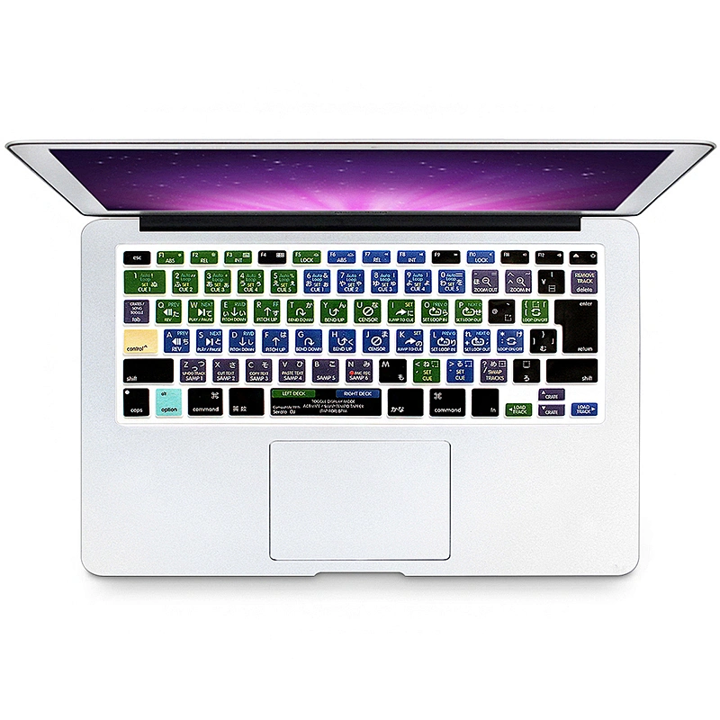 serato dj functional keyboard protector shortcut keyboard cover For macbook pro keyboard Silicone Skin