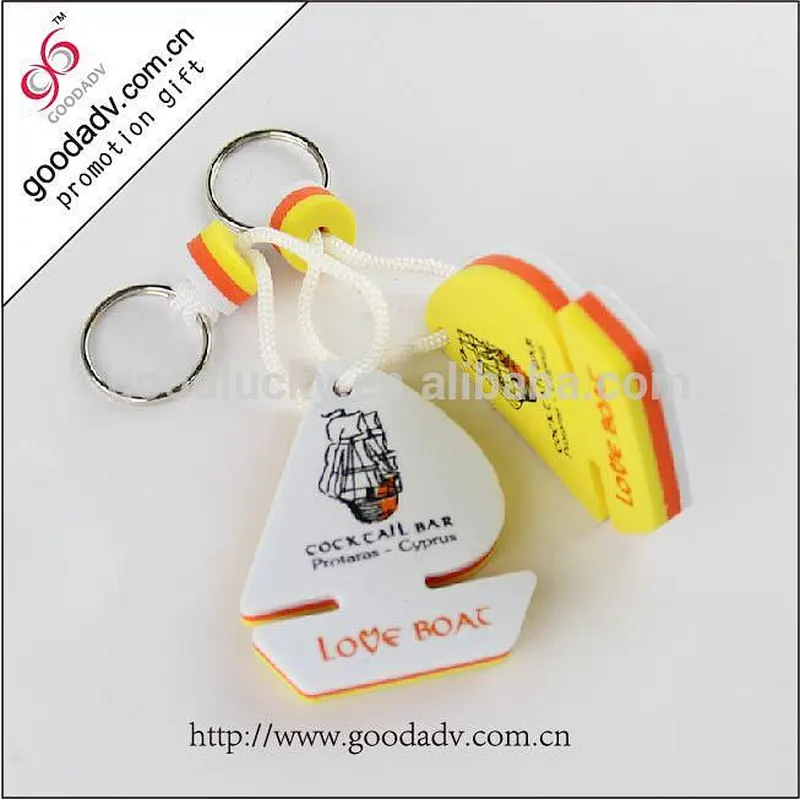 high quality cheap price EVA key chains custom logo/color/shape key fobs