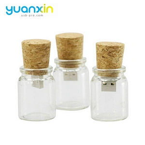 Glass Bottle Shape 64Gb Usb Flash Drive