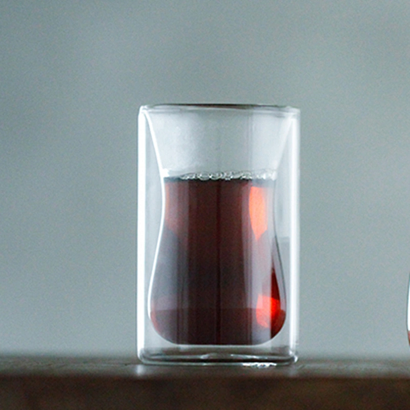 OEM ODM Custom Heat Resistant Creative Double Wall High Borosilicate Glass Reusable Cup Handmade Beer Cup