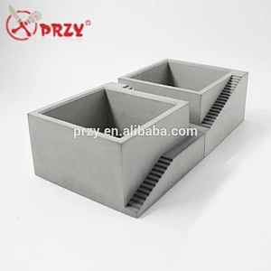 PRZY 2018 new Office Decorative mold for concrete cement flower pot molds 3d silicone Vase Moulds