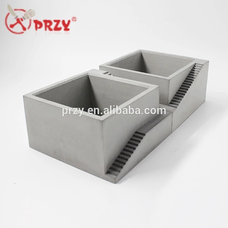 PRZY 2018 new Office Decorative mold for concrete cement flower pot molds 3d silicone Vase Moulds