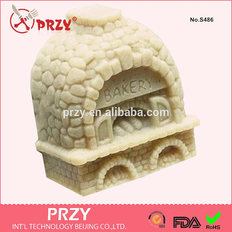 eco-friendly bakery house shaped handmade silicone soap mold