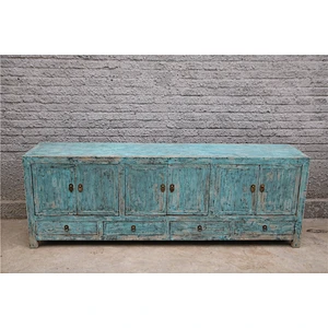 Chinese Antique TV stand& TV sideboard teal finsihes