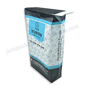 Stand up slef-close pp woven cement bag strong machine feeding plastic sack