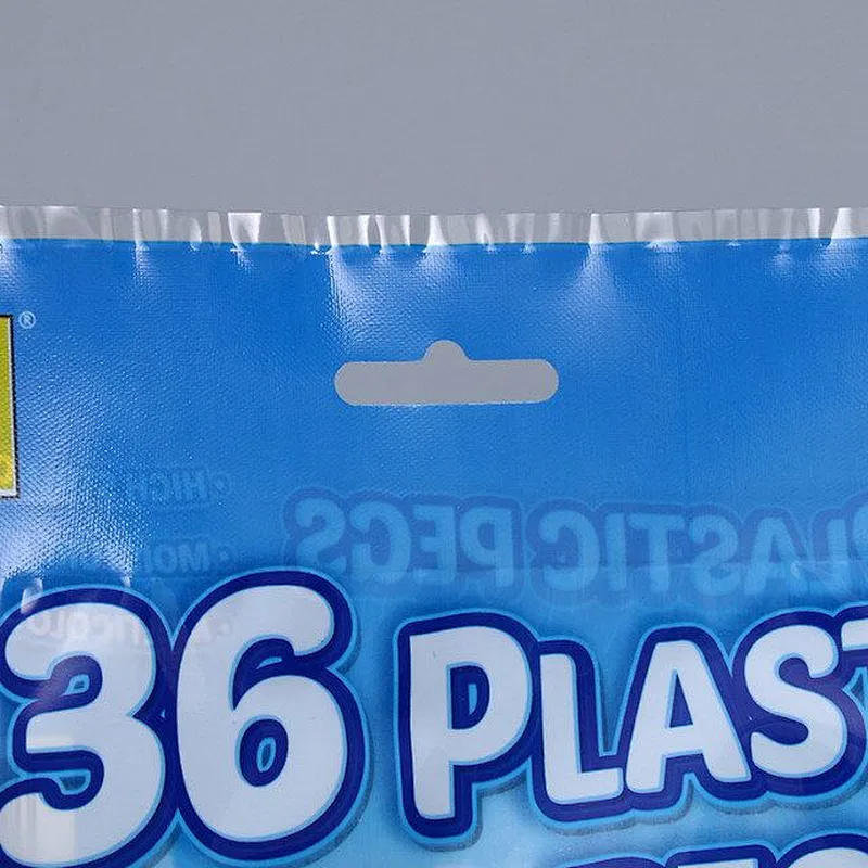 Custom wholesale and transparent self-styled PE bags are used for clothing clamps