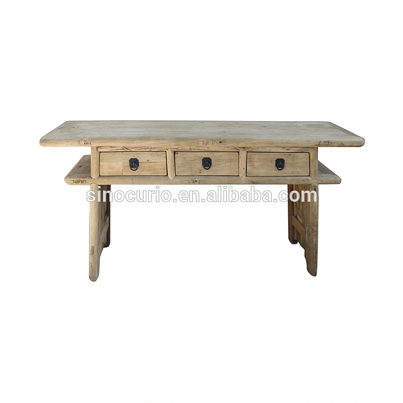 Chinese rustic console table wood classic end table
