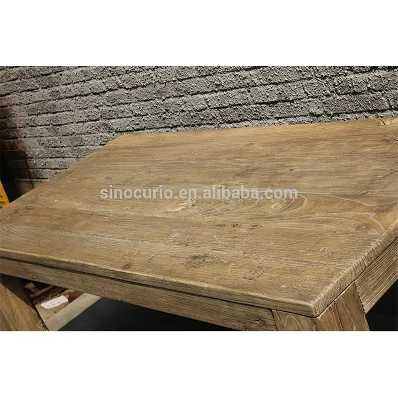 recycled wood table top & dinning table set cheap wholesale furniture in china solid wood slabs