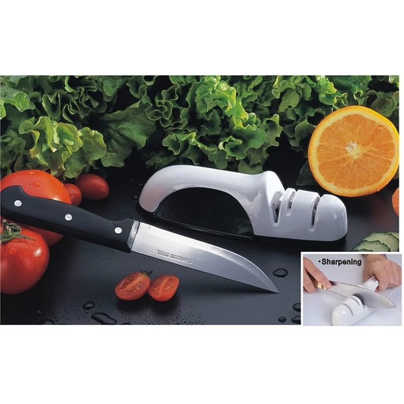 Hot selling factory price kitchen knife sharpener machine with ABS base
