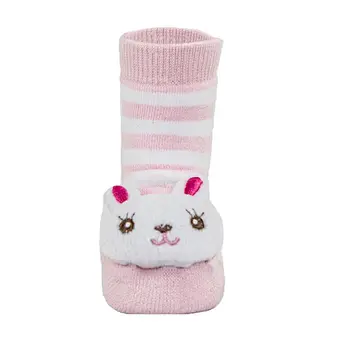 3d cartoon animal head doll baby cute socks