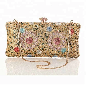 Classic wholesale elegance bags 100% handmade crystal purse stones clutch bag for wedding party