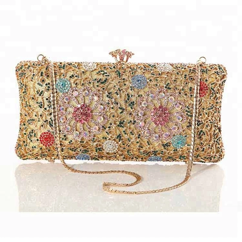 Classic wholesale elegance bags 100% handmade crystal purse stones clutch bag for wedding party