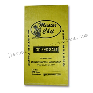 Wholesale polypropylene pp woven sugar and salt packaging bag 25kg