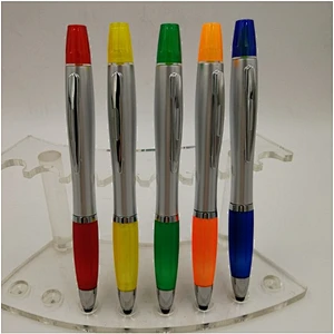 Touch ball pen with fluorescent cell phone