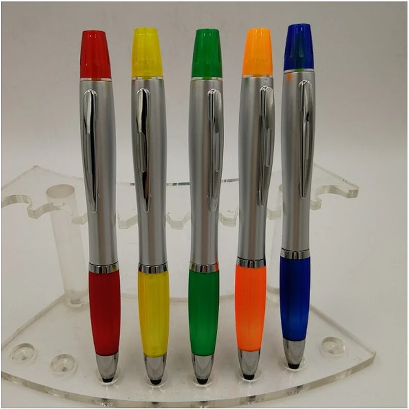 Touch ball pen with fluorescent cell phone