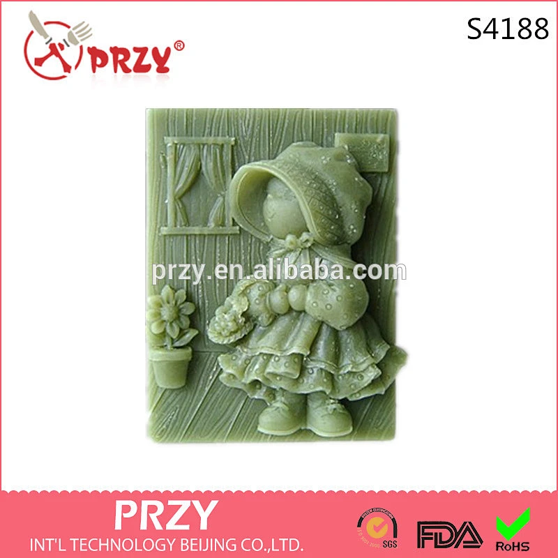 S4188 PRZY 2D Silicone Soap,Eco-friendly soap mold,hot sell mold