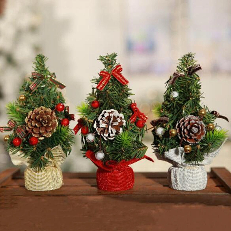 High Quality Mini Christmas Decorations Christmas Tree Exquisite Ornaments Small Trees Christmas Crafts