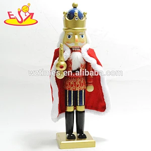 Wholesale interesting wooden soldier nutcracker figurines toy for children W02A204